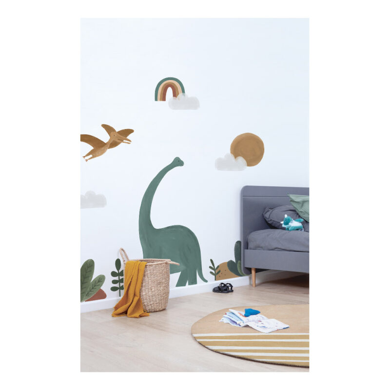 Dino Muursticker XL Sunny Lilipinso 2 Dinos Kinderkamer Speels Leuk Herkenbaar Zelf Bepalen Indeling Jongen Meisje lili-S1522