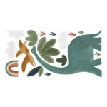 Dino Muursticker XL Sunny Lilipinso 2 Dinos Witte Muur Versieren Muurdecoratie Aarde Tinten Jongen Meisje Peuter Kleuter Kind lili-S1522