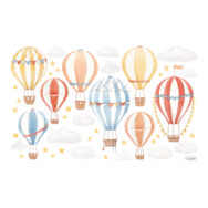 Luchtballonnen Muursticker XL Gentle Friends Lilipinso Hot Air Ballons Kinderkamer Babykamer Aankleding Decoratie lili-S1498