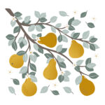 Peren Tak Muursticker Xl Louise Lilipinso Peren Tak Muursticker Xl Louise Lilipinso 54 x 50 Cm Decoratie Sticker Aankleding lili-S1472