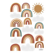 Regenboog Wolken Muursticker A3 Sunny Lilipinso Aarde Natuur Tinten Decoratie Aankleding Kinderkamer Lili-S1520