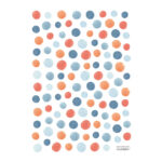 Veelkleurige Dots Muursticker A3 Gentle Friends Lilipinso Stippen Jongen Meisje Kinderkamer Baby Kamer Deocratie Aankleding Muur lili-S1495