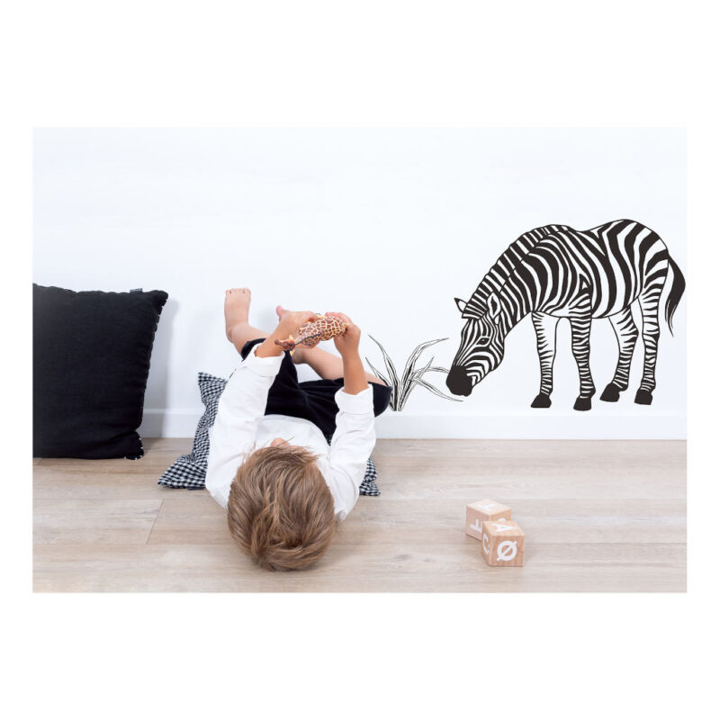 Zwart Wit Zebra Muursticker Xl Black Majik Lilipinso Black White Muur Decoratie Jongen Meisje lili-S1457