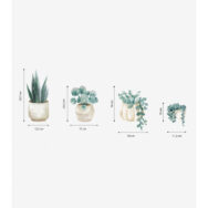 GREENERY Muurstickers Groene planten en potten S1383 1024 x 1024 Lilipinso