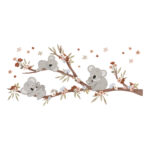 Grote sticker tak en familie koala's XXL Lilydale van Lilipinso s1503