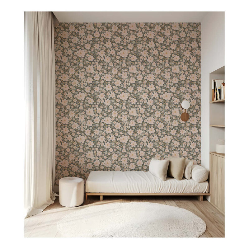 Bloemen Nachtelijke Achtergrond Behang | Eleonore | Lilipinso