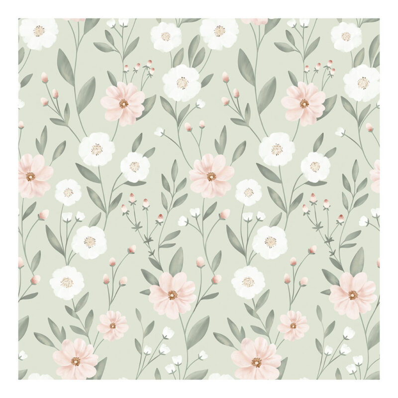 Bloemenbloei Groene Achtergrond Behang | Eden | Lilipinso