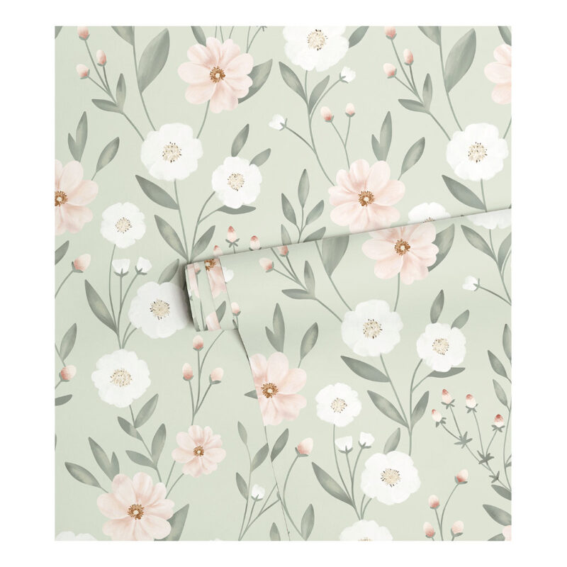 Bloemenbloei Groene Achtergrond Behang | Eden | Lilipinso