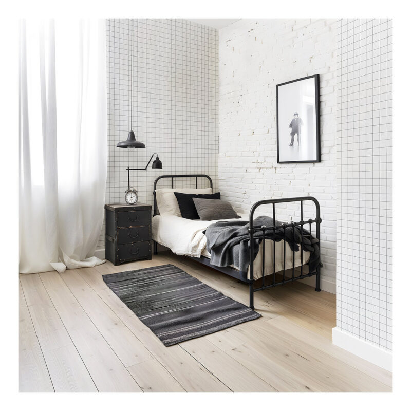 Donkergrijs Raster Behang | Minima | Lilipinso