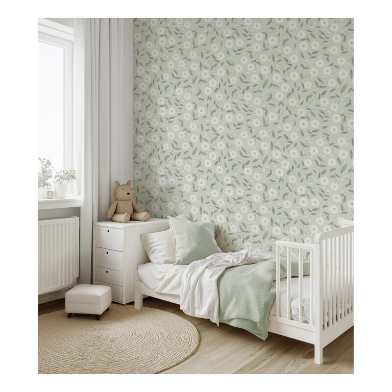 Glitter En Rozenknoppen Behang | Eden | Lilipinso