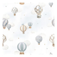 Heteluchtballonnen Blauw Behang | Selene | Lilipinso