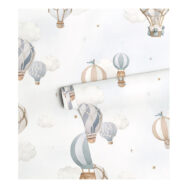 Heteluchtballonnen Blauw Behang | Selene | Lilipinso