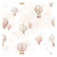 Heteluchtballonnen Roze Behang | Selene | Lilipinso