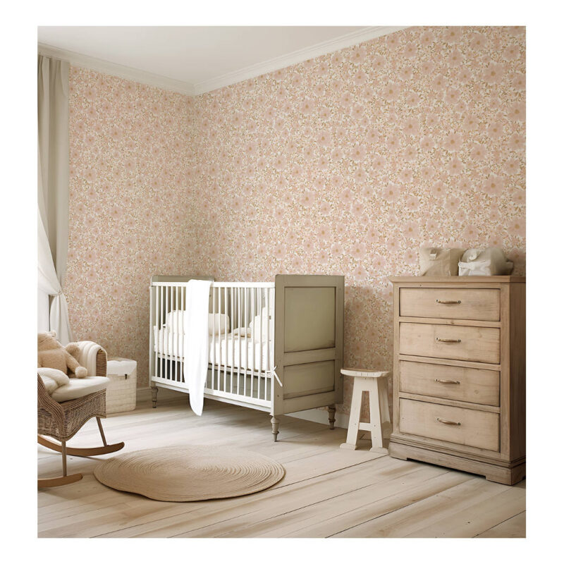 Bloemen Witte Achtergrond Behang | Eleonore | Lilipinso