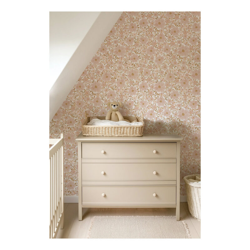 Bloemen Witte Achtergrond Behang | Eleonore | Lilipinso