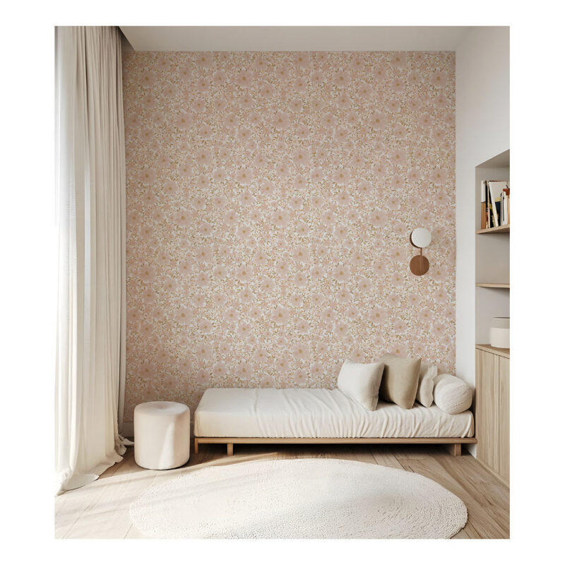 Bloemen Witte Achtergrond Behang | Eleonore | Lilipinso