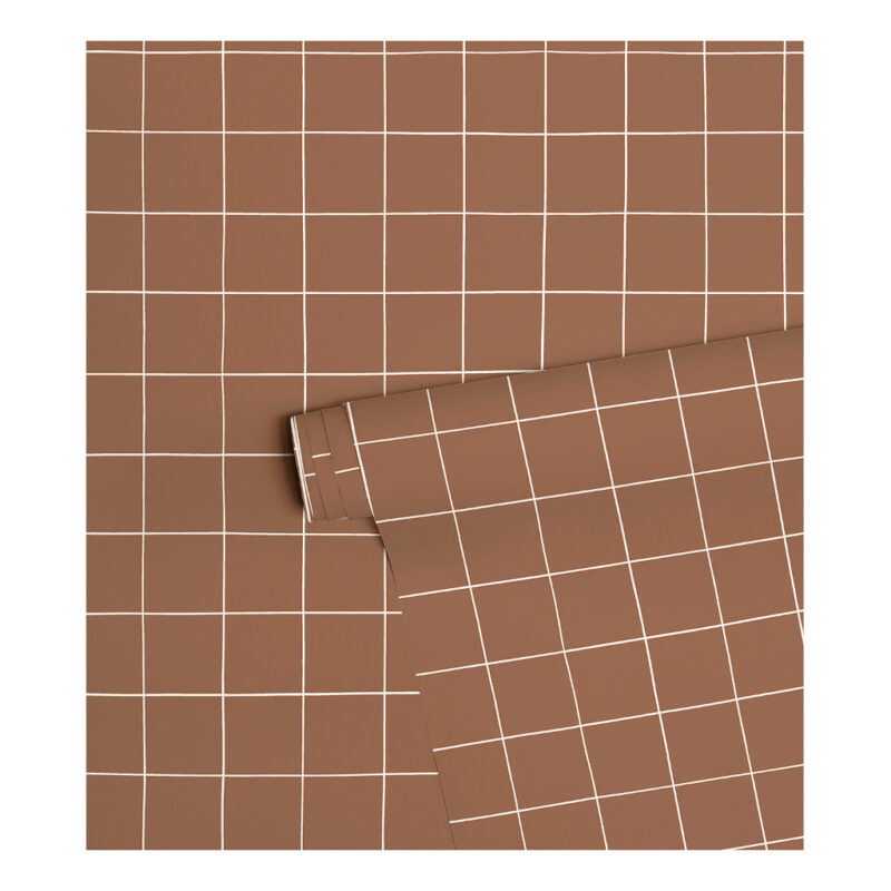 Sienna Raster Grid Behang | Minima | Lilipinso