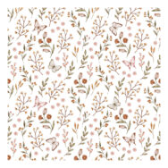 Vlinders En Bloemen Behang | Lieveheersbeestje | Lilipinso