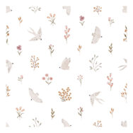 Zwaluwen En Bloemen Behang | Lieveheersbeestje | Lilipinso