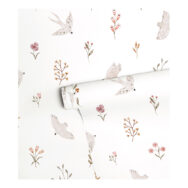 Zwaluwen En Bloemen Behang | Lieveheersbeestje | Lilipinso